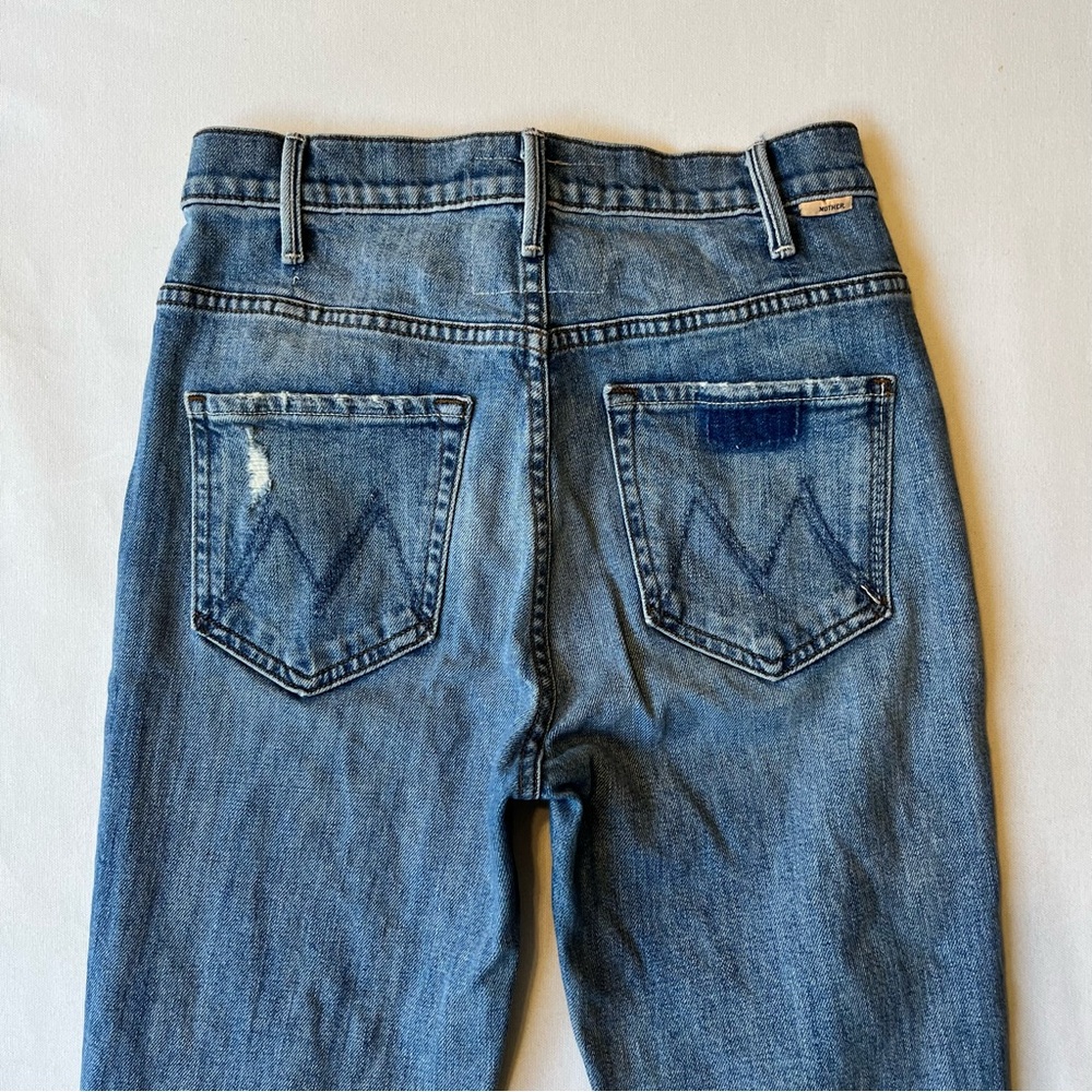 Mother Superior The Hustler Ankle Fray jeans 26 Crushing Hard medium blue wash - Picture 12 of 12